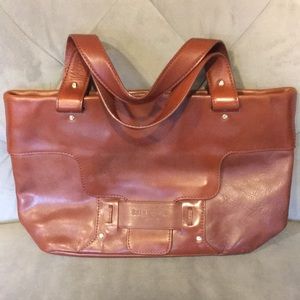 Rich red leather Kate Spade satchel